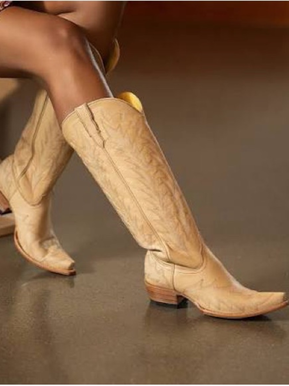 JRC & Sons | Tan Leather Cowgirl Boots - Picture 3 of 16